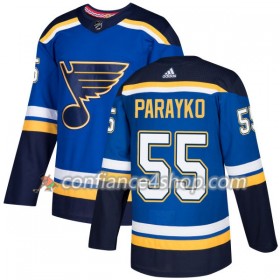 Adidas Maillot de Hockey St. Louis Blues Colton Parayko 55 2017-2018 Blau Authentic - Homme